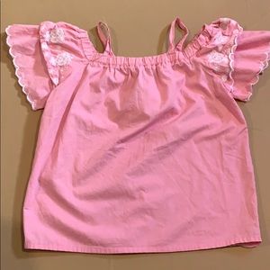 Pink Off The Shoulders Top (10-12)